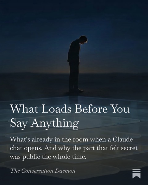 What Loads Before You Say Anything
