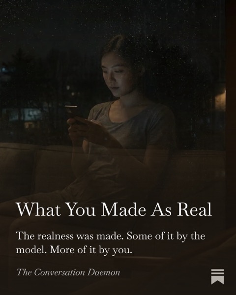 What You Made As Real