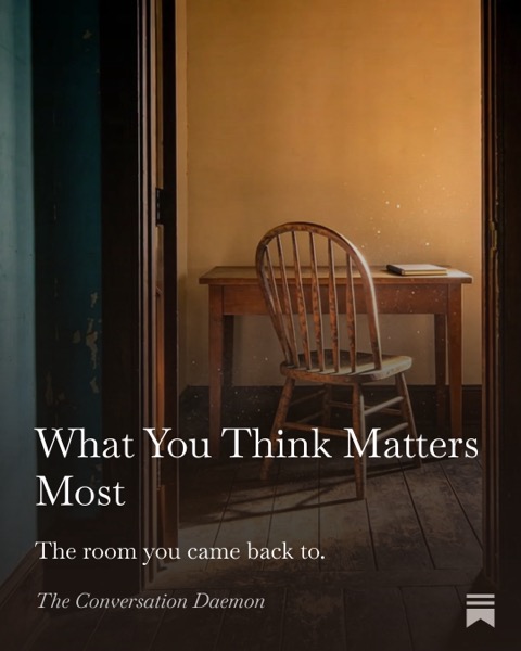 What You Think Matters Most